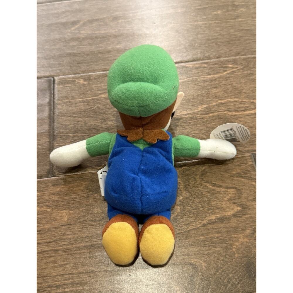 Vintage 1997 Nintendo 64 BD&A Collectibles Luigi Bean Bag Plush Doll New - Picture 3 of 11